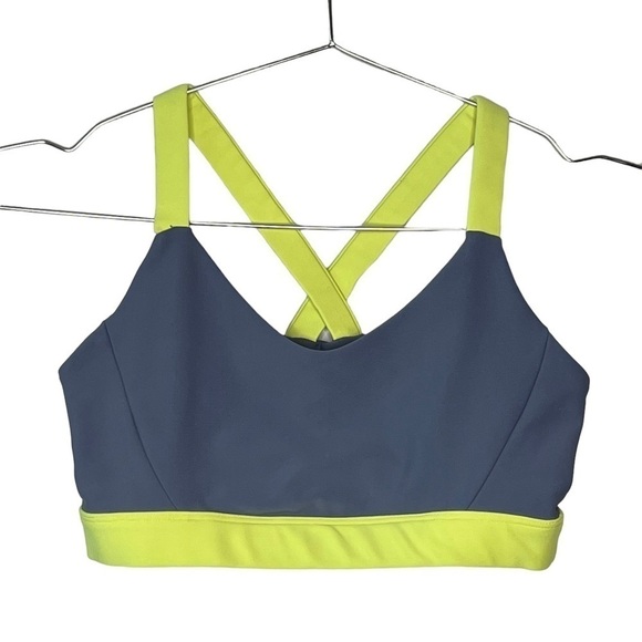 soulcycle Other - SOUL By Soulcycle Two Tone Podium Cami Sports Bra Neon Details